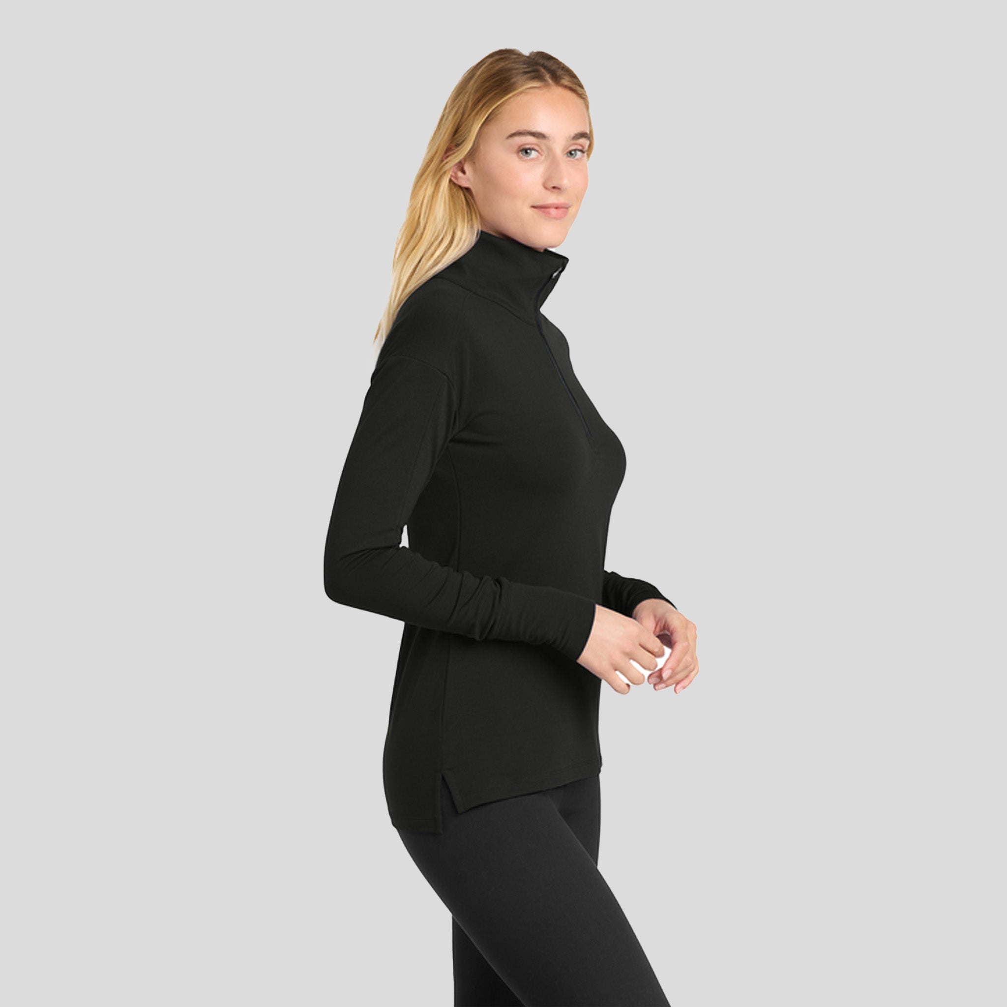 Women's Sport-Wickยฎ Flex Fleece 1/4-Zip | Black