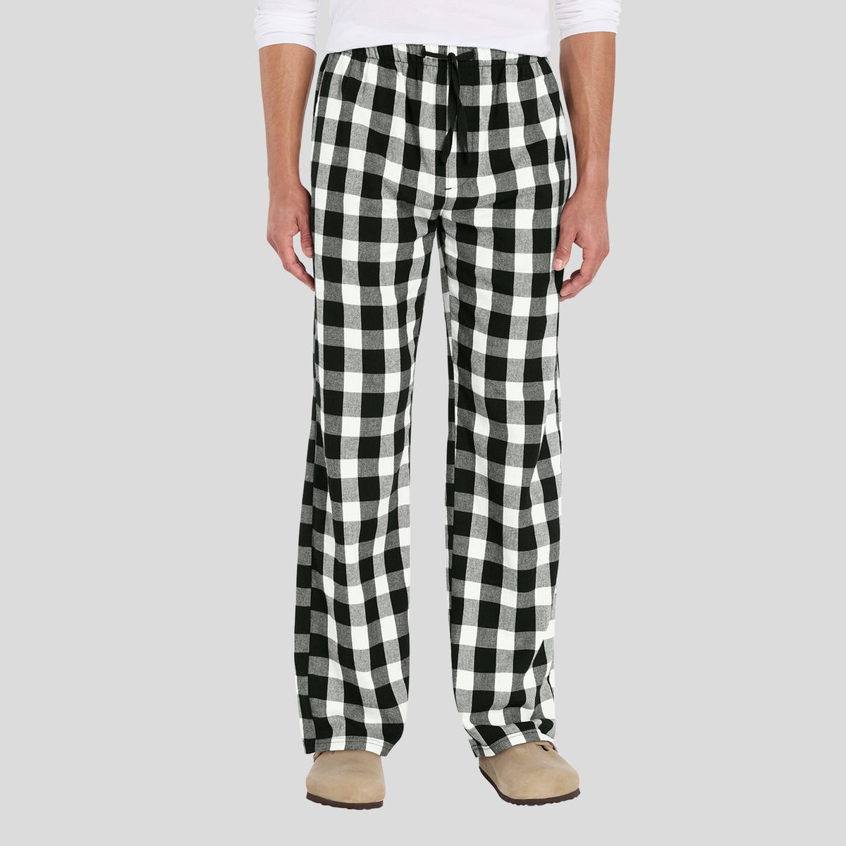 Flannel Pocket Pant | Black/White Buffalo Check