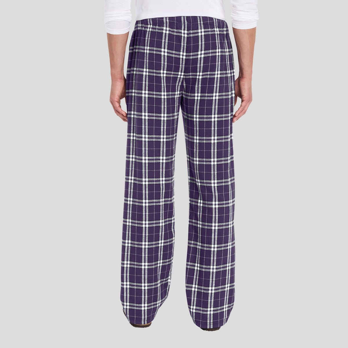 Flannel Pocket Pant | Purple/ White