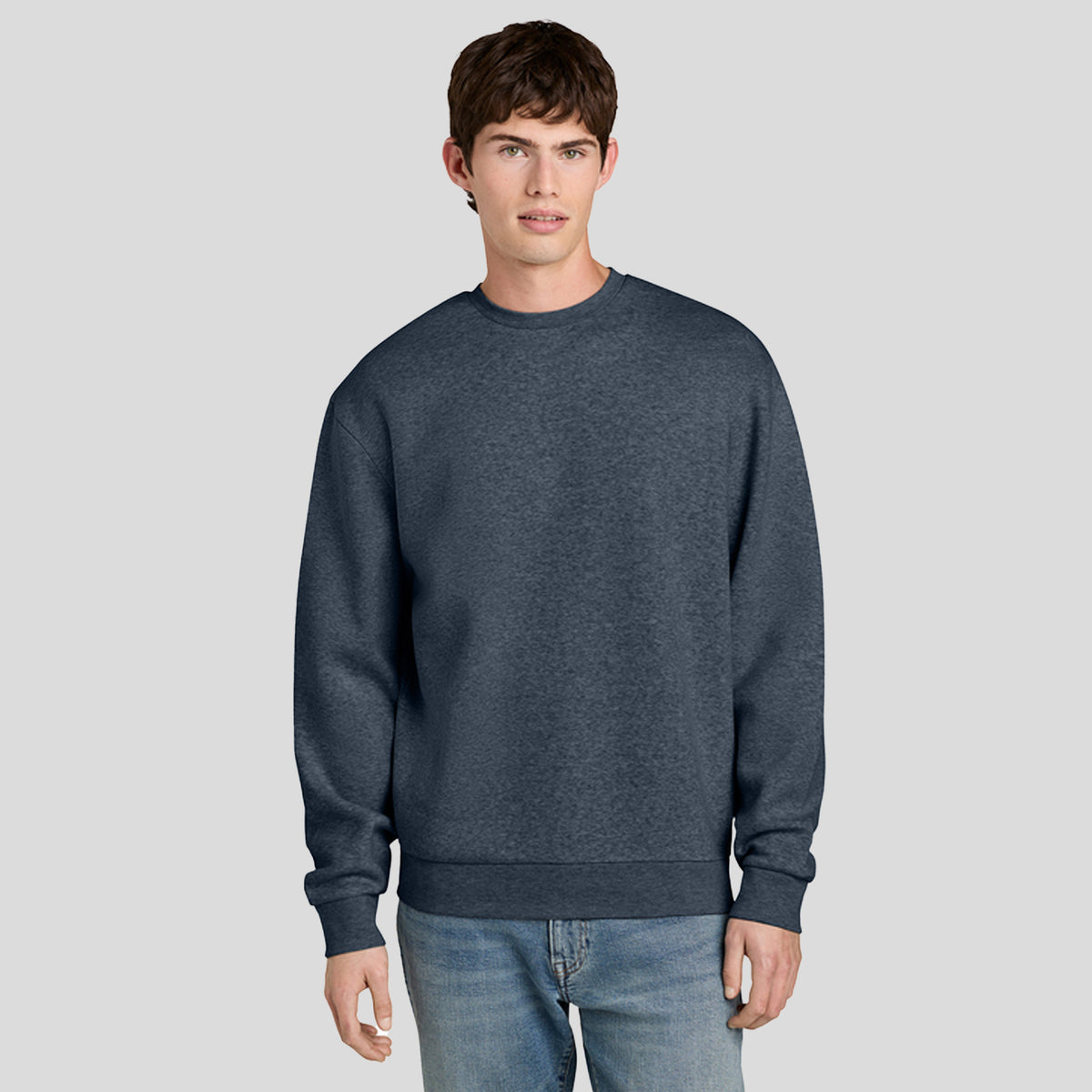 MelloFleece Crew Sweater | Navy Heather